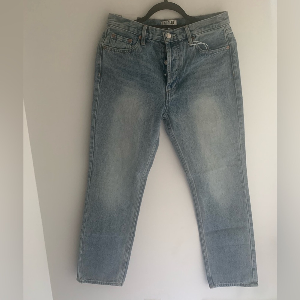 AGOLDE Lana Mid Rise Vintage Straight Jeans - Riptide - NWT! - Picture 6 of 9